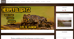 Desktop Screenshot of herpetology.cz